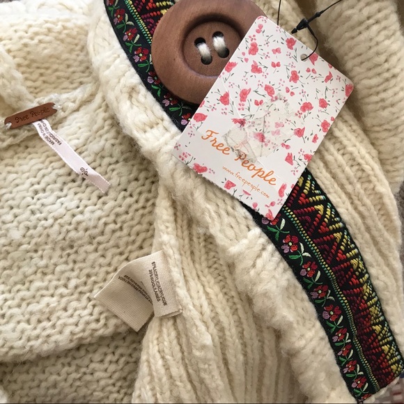 NWT Free People Cardigan Sweater Hoodie Size Small - Picture 5 of 5